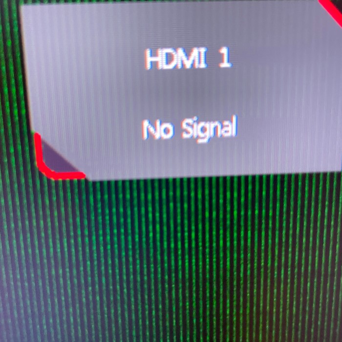 monitor no signal hdmi