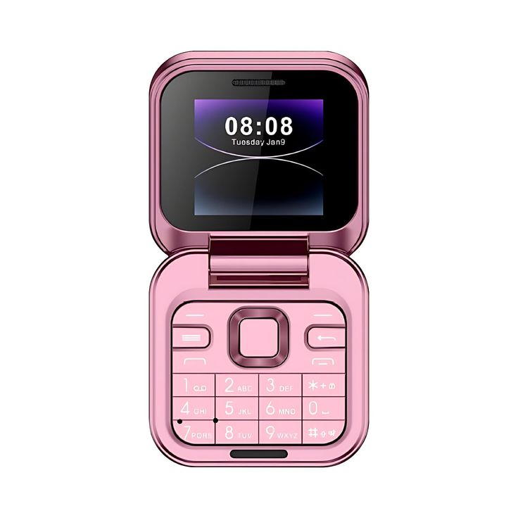 pink flip phone