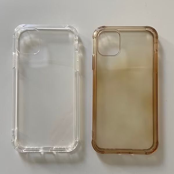 how to clean a clear phone case