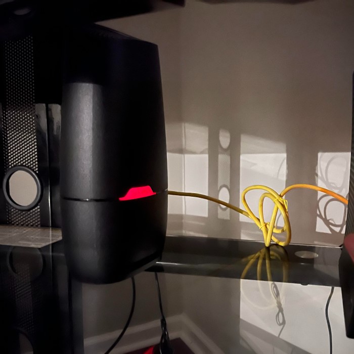 spectrum router blinking red