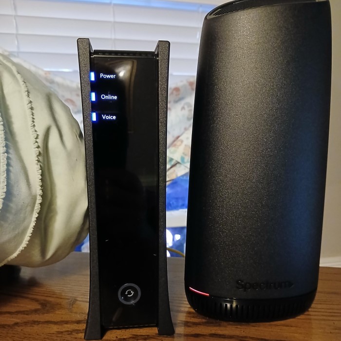 spectrum router blinking red