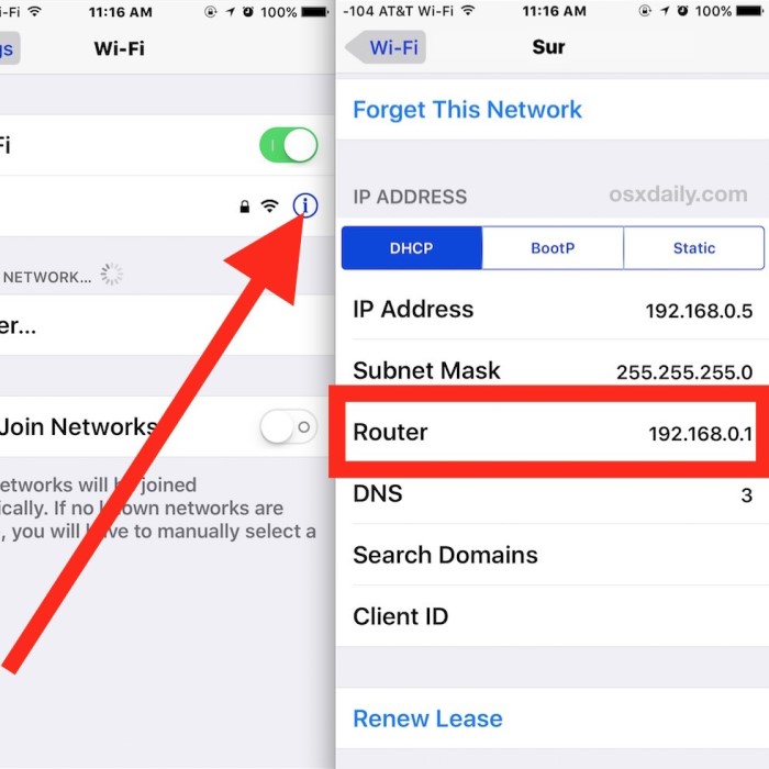 router ip