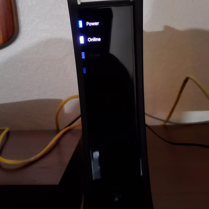 spectrum router blinking blue