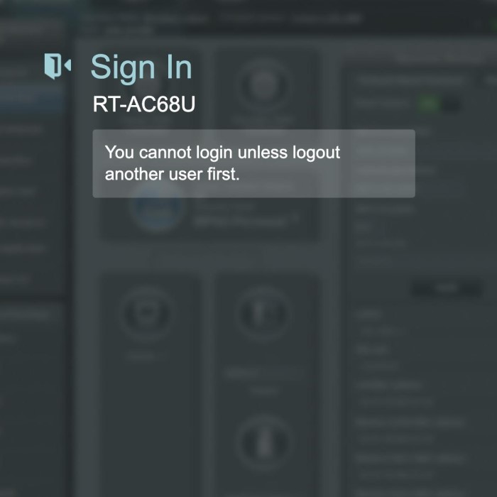 asus router login