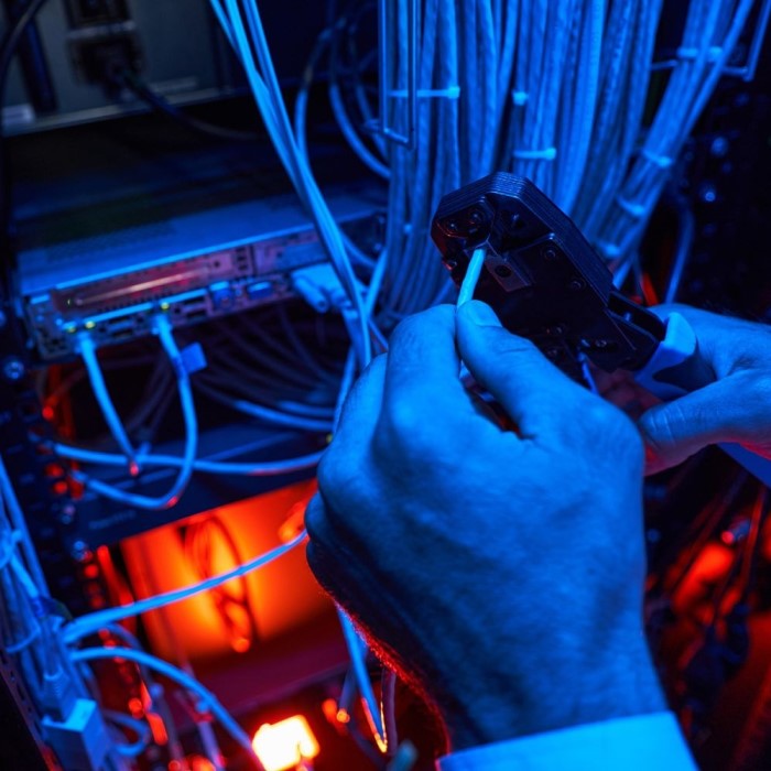 network cable installation