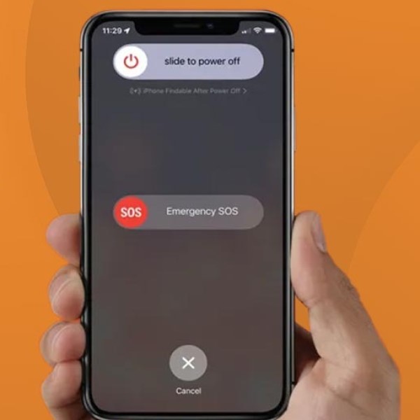 how to power off phone without touching screen