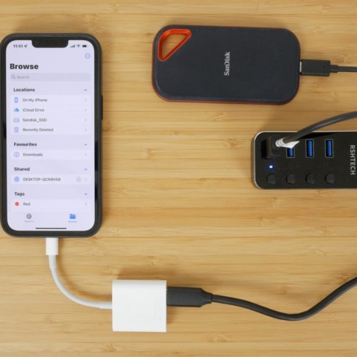 how to transfer photos from iphone to external hard drive