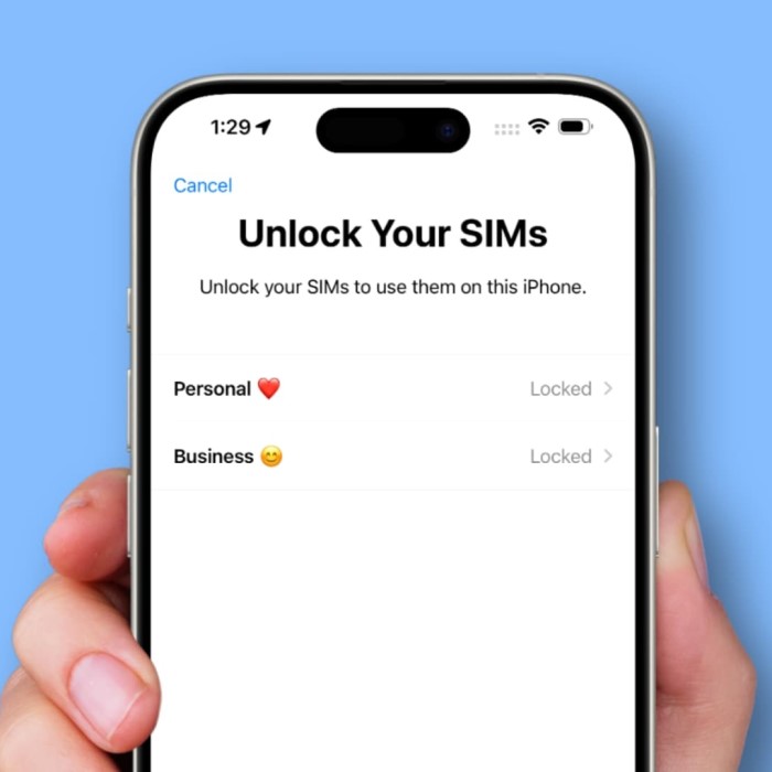 how to unlock sim card on iphone