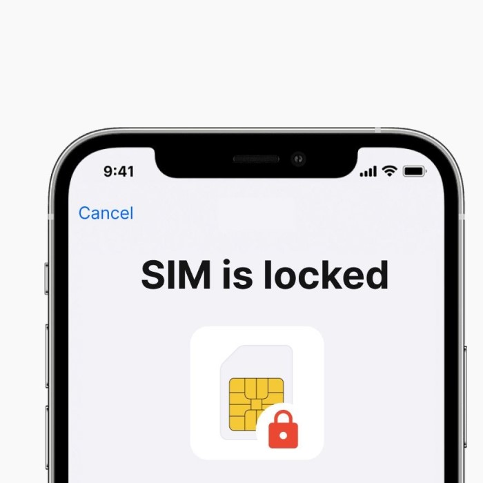 how to unlock sim card on iphone