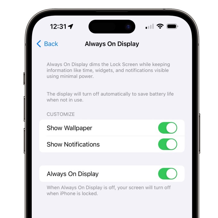 how to keep phone screen on