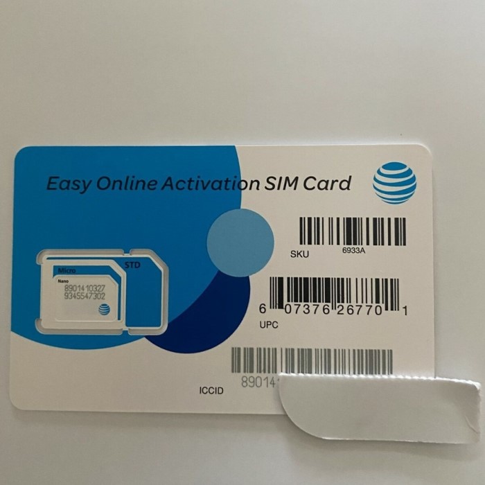 how to activate att sim card